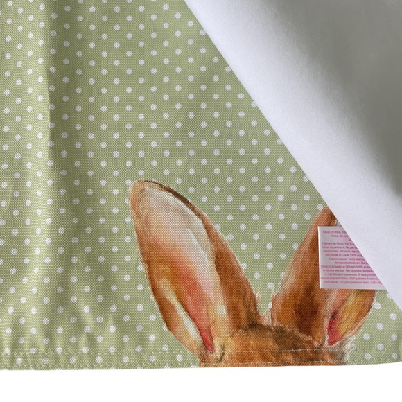 ISAAC MIZRAHI FARMHOUSE EASTER BUNNY 13X19 PLACEMATS SET OF 4 POP OF COLOR NEW - Picture 5 of 7